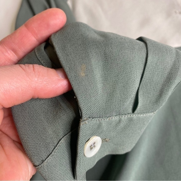 Giorgio Armani Vintage Sheer Two Toned Long Sleeve Tunic Sz 44/10 - Picture 12 of 13